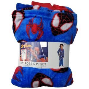 Character Boys 3-Piece Super Soft Hooded Robe & Pajama Set - Spiderman